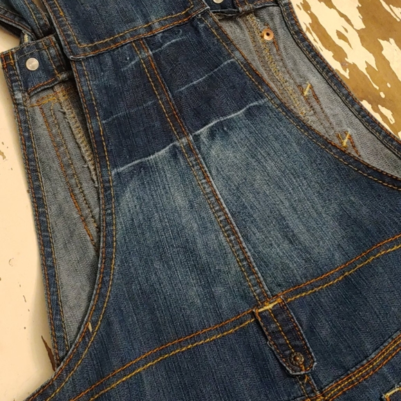 Gypsy Whiskers Heavy On The Pockets Denim Overall - Picture 10 of 16